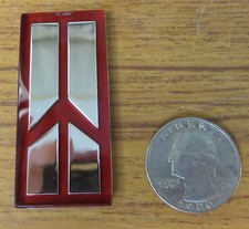 Oldsmobile Emblem Silver And Red 1 Wide