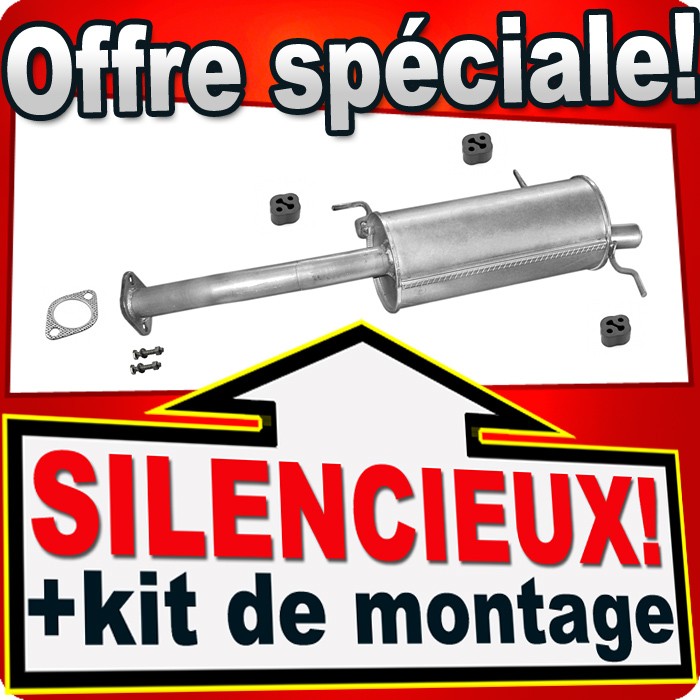 Silencieux arrière pour Mazda 323 et MX3 motorisation diesel et essence 1989-1994