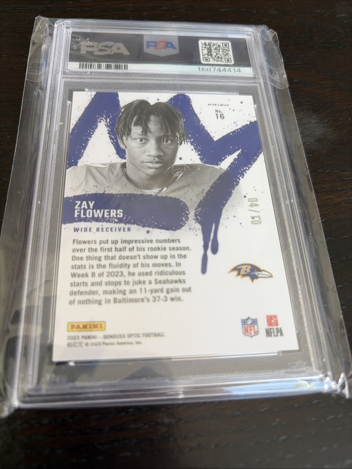 2023 Donruss Optic Zay Flowers #16 Rookie Kings gold 04/10 PSA 8 Rare Limited 🔥 view 6