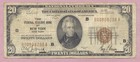 1929 National Currency $20 Brown Seal,FRB New York,Twenty Dollars,True Auction — photo 1