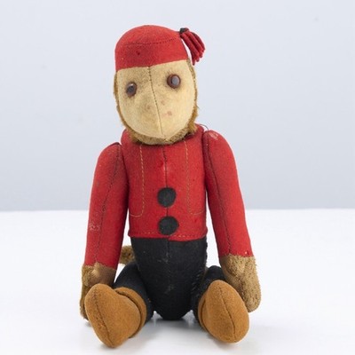 ビンテージ Yes/No ベルホップ・モンキー SCHUCO 1920年代？ Antique 1920s Schuco Yes/No Bellhop Monkey Mohair Mechanical