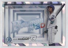 2022 Bowman Bowman in 3-D! Atomic Refractor 14/150 Julio Rodriguez #B3D-16 4l3