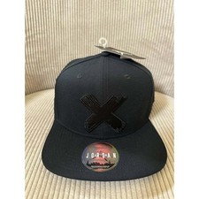 Gorra Air Jordan Banned para hombre negra con logotipo bordado Jumpman gorra trasera a presión nueva