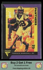 Terrace Marshall Jr. 2021 Panini Chronicles #FX-16 Flux Rookies Purple #/199
