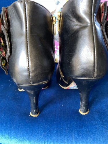 ELECCIÓN IRREGULAR Pearl Necture Botines Negros Reino Unido 8.5 Eu 43 - Imagen 7 de 13