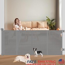 71" Retractable Baby Gate Indoor Outdoor Double Locking Pet Safety Gate New