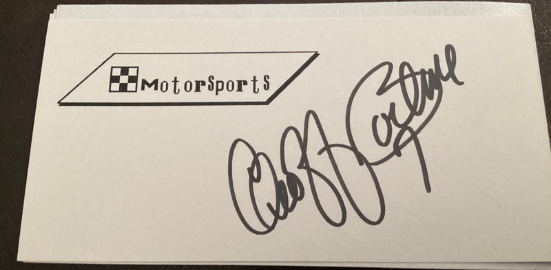 GEOFF BODINE Personally Autographed Signed NASCAR Card RACING FreeShip