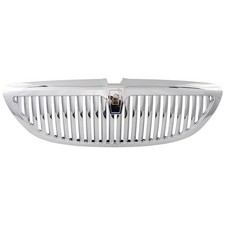 Grille For 03-11 Lincoln Town Car Chrome Shell And Insert With Emblem Provision