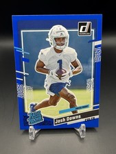 2023 Panini Donruss Josh Downs Press Proof Blue Rated Rookie RC #345 Color Match