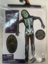 Glow In The Dark Skeleton toddler 3-4 Halloween Costume