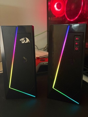 Redragon ANVIL GS520 RGB Computer speakers USB 2.0 3.5mm Audio Jack (Used-new)