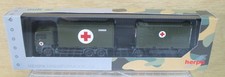 Herpa Military 1:87: MAN TGA L container sanitario rimorchio "Bundeswehr" in confezione originale