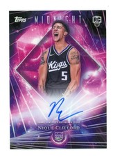 2025 Topps Midnight Nique Clifford #DMAR-NC Dark Matter Rookie Auto Moon Beam RC