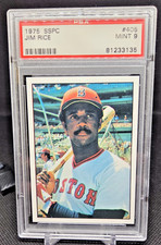 1975 SSPC #405 Jim Rice Rookie PSA Mint 9 Red Sox (BLC309)