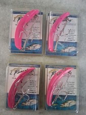 Lot Of 4 Russelure Kingfish Lures In Hot Pink Color 3in 1/3oz Fish On!