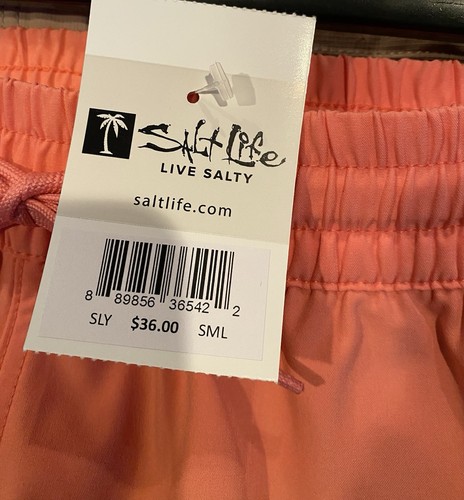 Salt Life Girl’s Good Daze Volley Shorts /Short Coral NWT YM - Picture 3 of 3