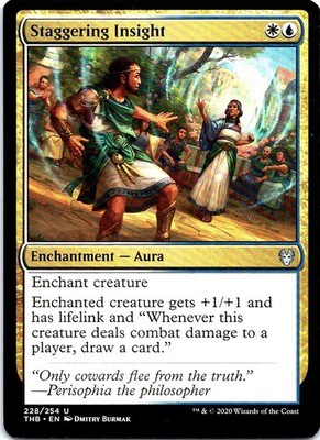 Staggering Insight 228 Uncommon Theros Beyond Death Magic: The Gathering NM
