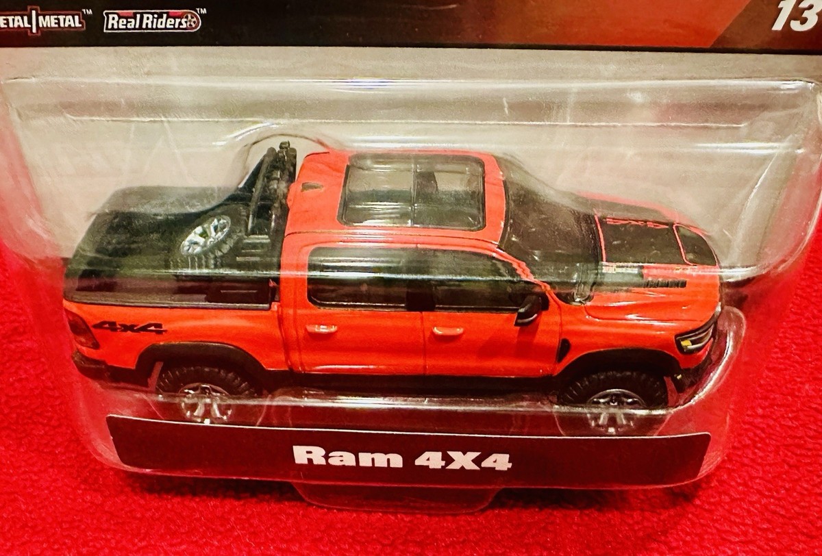 2024 HOT WHEELS PREMIUM DODGE RAM 4×4 1:43 Red Real Riders
