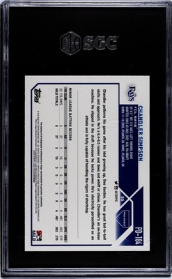 2023 Topps Pro Debut - Chandler Simpson #PD-184 Autographs (AU, RC 