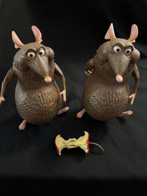 Pair Of Disney Ratatouille Emile Figures-Both Talk Clearly