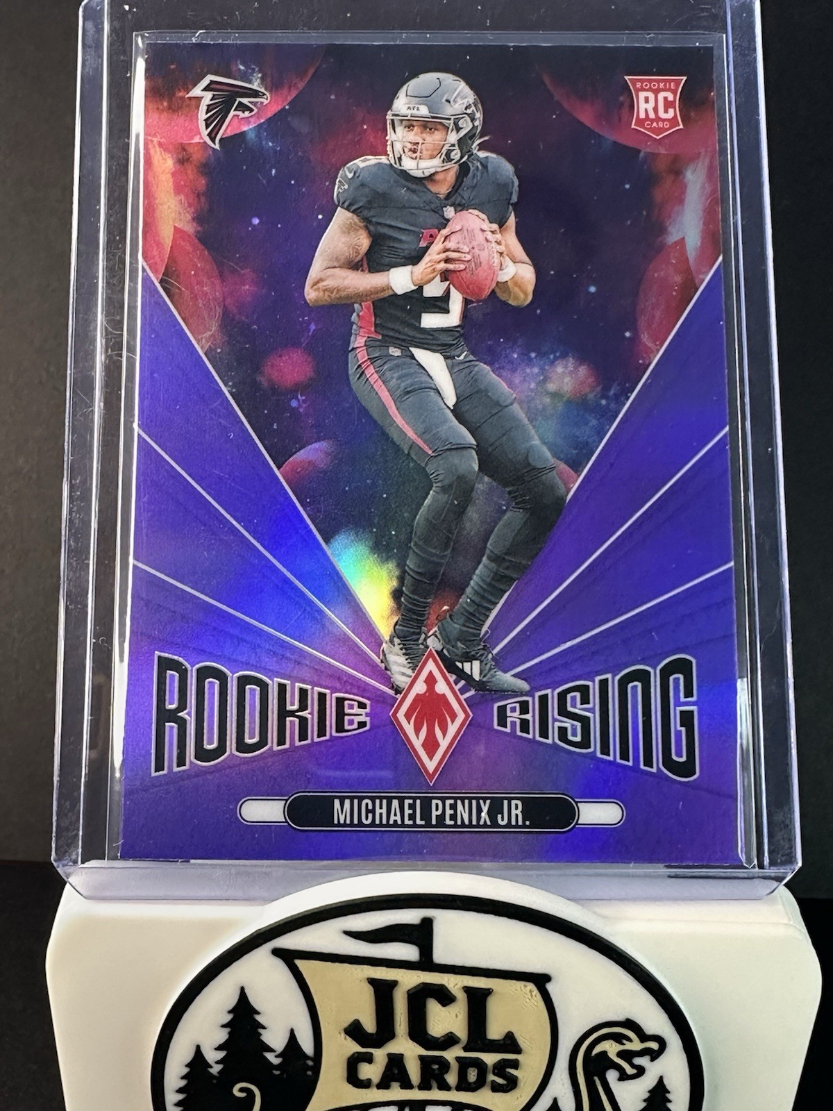 2024 Panini Phoenix - Rookie Rising Michael Penix Jr. #RR-MPJ Purple (RC)