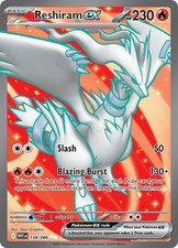 1x Reshiram ex - 158/086 - Ultra Rare NM-Mint Pokemon SV10.5b - White Flare