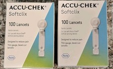 Roche Accu-Chek SoftClix Lancets - 100 Count x 2 Box 200 Total