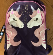 Unicorn Large Purple Backpack