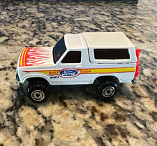 Hot Wheels 1974 Ford Bronco 164 Diecast White Red Ford Tough Motorcycle
