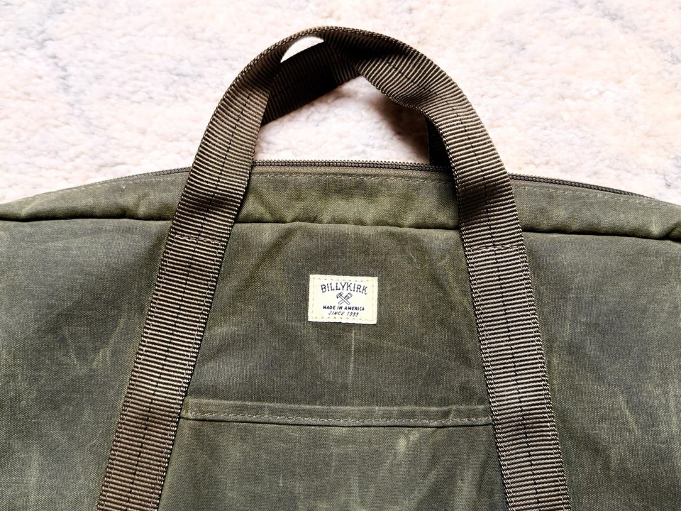 BILLYKIRK Nº Maletín de cera delgada edición estándar 508 estuche para computadora portátil oliva A+ $195 Foto 2 de 4