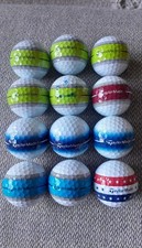 12 TAYLORMADE TOUR RESPONSE STRIPE GOLF BALLS -EXCELLENT CONDITION- FREE POSTAGE