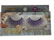 Ioni 3D Faux Mink Lashes Purple Wispy Cluster Doll – Book of Dreams Handmade