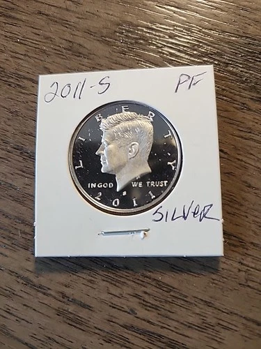 2011 S Silver Proof Kennedy Half Dollar 90% Silver, From Proof Set, Free Shippin