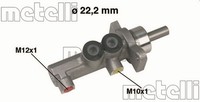 Hauptbremszylinder Metelli 05-0381 FüR Opel Vectra CC J96 Aluminium Caravan F19