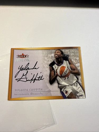 2000 Fleer Skybox Yolanda Griffith Fresk Ink WNBA Auto Autograph Monarchs