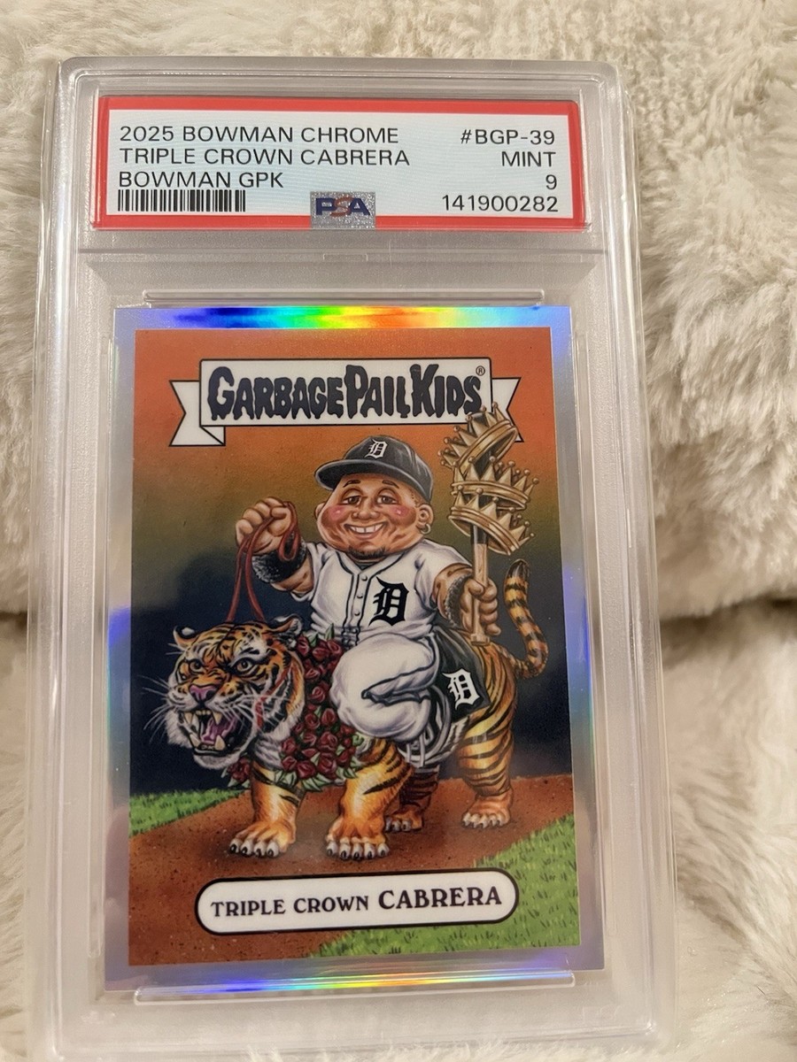 2025 Bowman Chrome Garbage Pail Kids Miguel Cabrera 