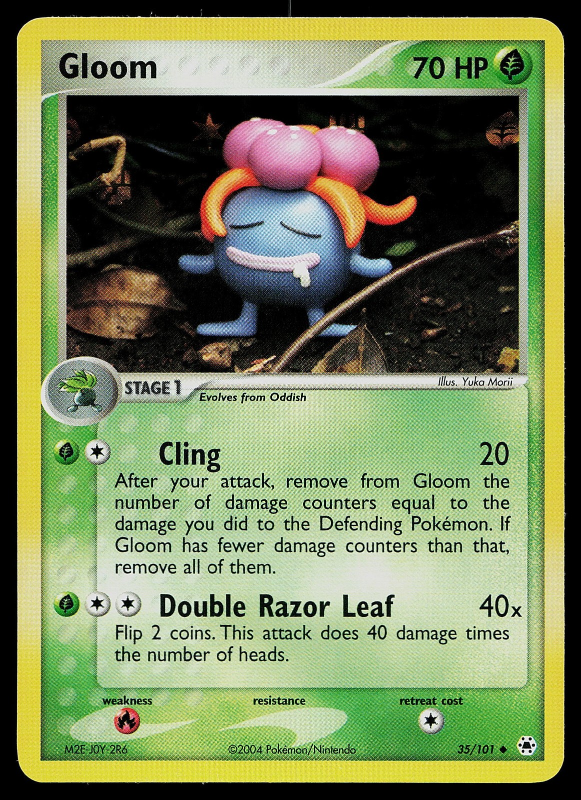 Pokemon Card - Gloom Hidden Legends 35/101 Uncommon Reverse Holo