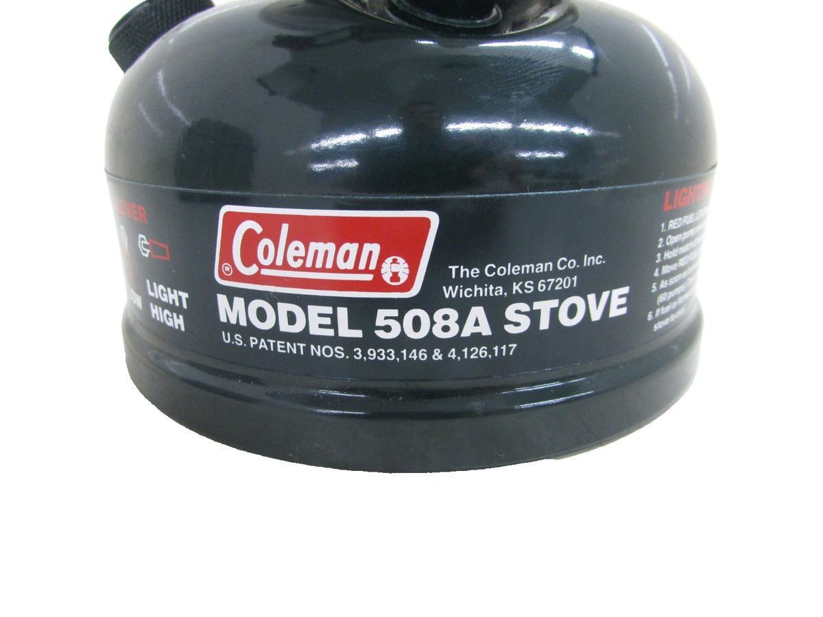 COLEMAN STOVE MODEL: 508A, CAMP STOVE WITH CASE | eBay