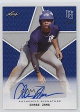 2020 Leaf Perfect Game National Showcase Blue 2/15 Chase Jans #BA-CJ2 Auto 19am