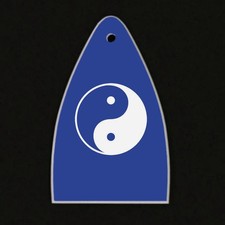 GUITAR TRUSS ROD COVER Engraved Etch Fit Paul Reed Smith PRS USA - YIN YANG BLUE