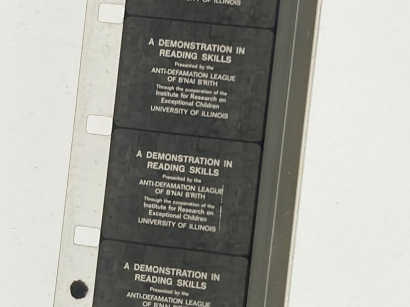 16mm B&W Film "A Demonstration in Reading Skills" - 1960's