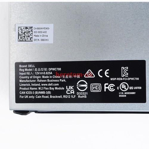 M.2 Flexbay Adapter Module W/Tray for Dell Precision T5820 T7820 T7920 PN: 66XHV - Afbeelding 5 van 12