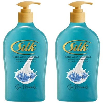 Silk Sea Minerals Hand Soap Moisturizing Milk Cream, 13.6oz (400ml) (Pack of 2)