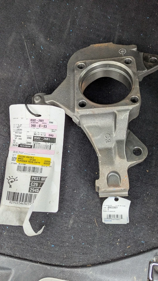 03-08 CHEVY EXPRESS 2500 3500 PASSENGER FRONT SPINDLE KNUCKLE OEM 25840781 - Image 2 of 2