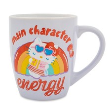 Sanrio Hello Kitty "Main Character Energy" Curved Latte Mug  Hold 25 Ounces