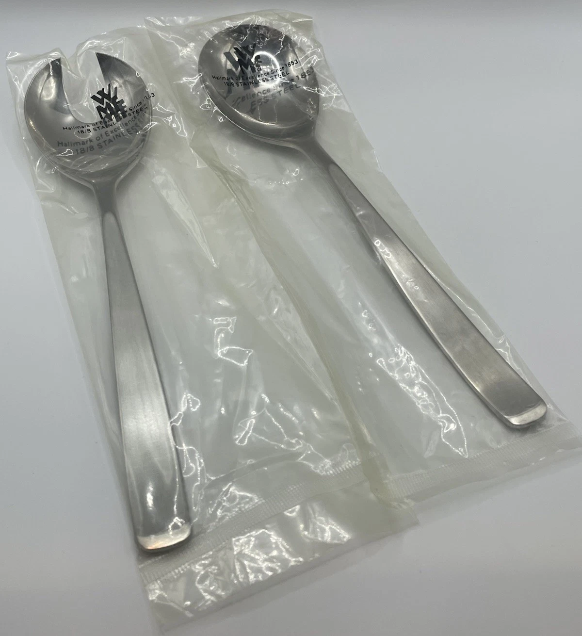 WMF Cromargan NORTICA Satin Handle Stainless Japan Flatware SALAD SERVING SET