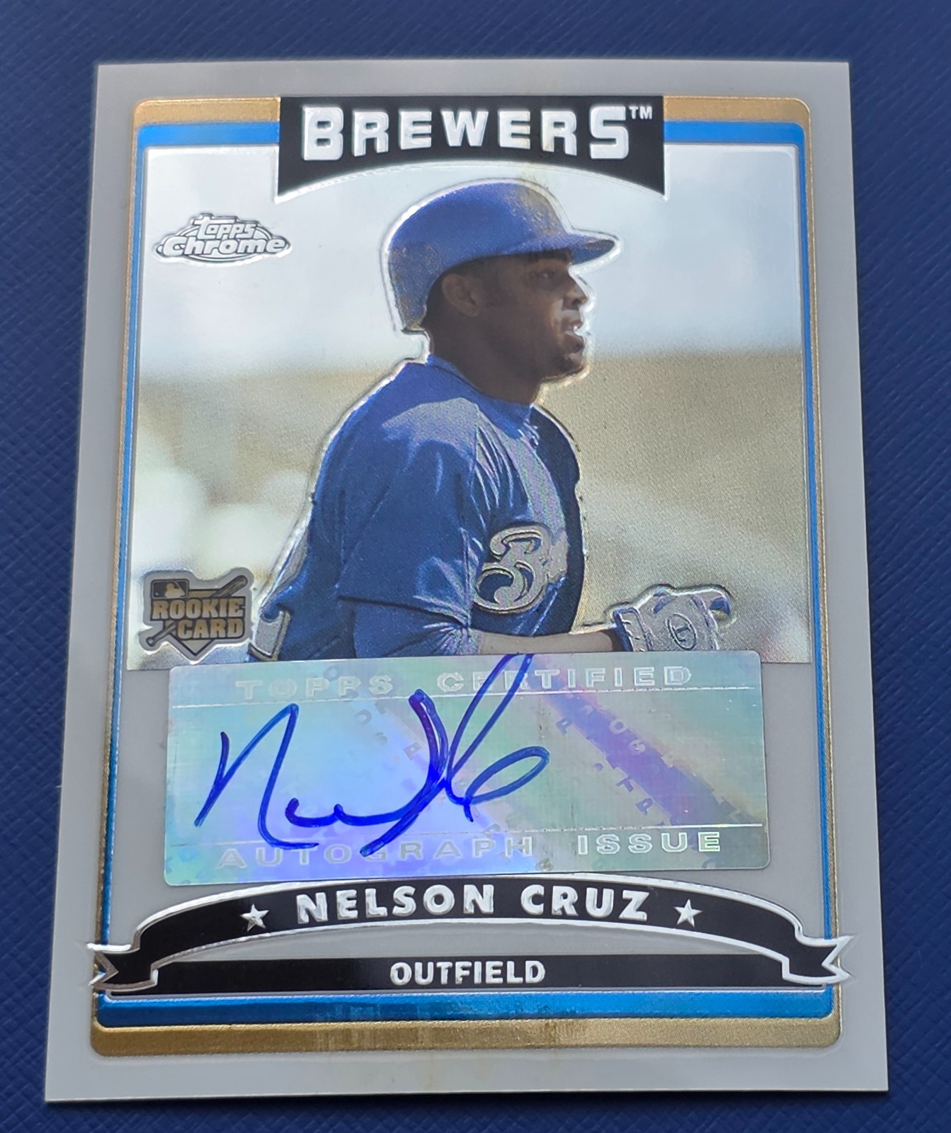 2006 Topps Chrome Nelson Cruz #346 Auto Milwaukee Brewers Autograph