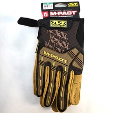 Mechanix Wear M-Pact Leather Gloves Shock Absorbing, Machine Washable Size XL