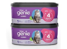 Litter Genie Refill Bags Jumbo 2-Pack, 56 Total ft Up to 8 Months of Supply
