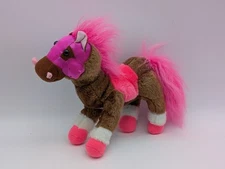 Cloud 9 Brown Pink Horse Plush  Pony  9 Inch Dan Brechner